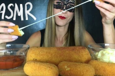 ASMR ITALIAN STREET FOOD MUKBANG (Napoletana Mozzarella Sticks with Potatoes) EATING SOUND 먹방