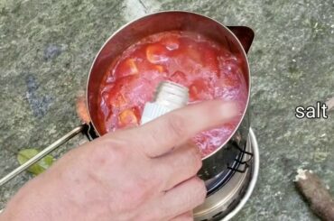 outdoor cooking【 Wild stove Cooking 】Italian meatballs | Japan
