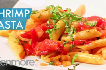 Easy Pasta Recipe with Shrimp, Cherry Tomatoes and Basil | Kenmore