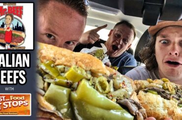 Eating Mr. Beef Italian Beef Sandwiches with ☆ Fast Food Pit Stops ☆