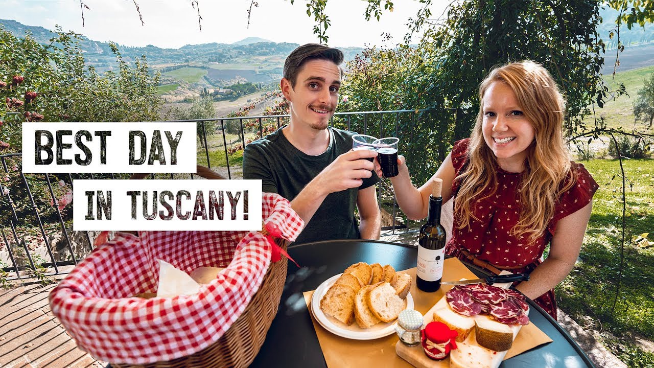 Perfect Day in Tuscany! – BEAUTIFUL Picnic Spot, Underground Winery, Castles & MORE! (Italy) Perfect Day in Tuscany! - BEAUTIFUL Picnic Spot, Underground Winery, Castles & MORE! (Italy)