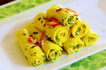 Pressure Cooker Khandvi Video Recipe by Bhavna | Quick & Easy