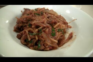 Easy Spaghetti Recipe -  Pan Fried Italian Pasta  BenjiManTV