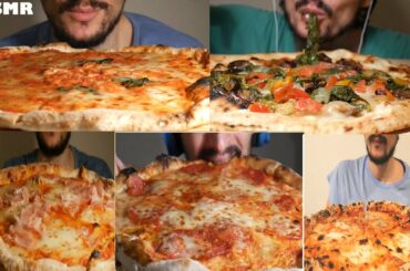 ASMR PIZZA NEAPOLITAN EATING SOUNDS (COMPILATION PIZZAS) * ITALIAN MUKBANG ITA NO TALKING FOOD ITALY