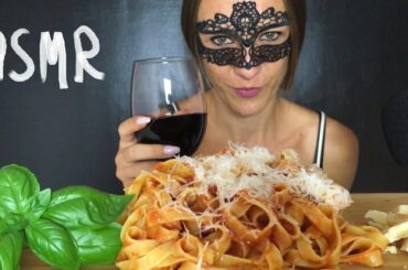 ASMR PASTA TAGLIATELLE TOMATO MUKBANG (Real Italian Pasta) EATING SOUND 먹방