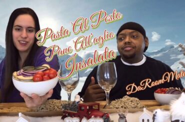 #DaRoomMates #ITALIANFOOD ITALIAN PASTA AL PESTO MUKBANG EATING SHOW ALKALINE