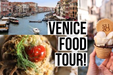 Venice Food Tour! BEST Venice Restaurants: pasta, seafood, gelato, and chicchetti!