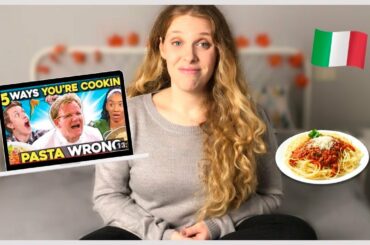 ITALIAN REACTS TO 5 WAYS YOU'RE COOKING PASTA WRONG