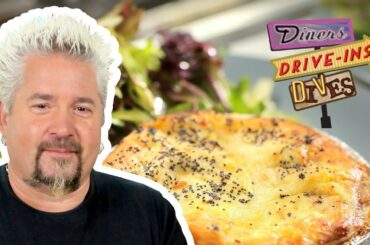 Beef and Red Wine Pie on #DDD with Guy Fieri | Food Network