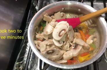 italian pasta/how to make chicken vegetable pasta/chicken vegetable pasta recipe/ENG DESCRIPTION