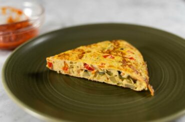 Italian Style Vegetable Omelet #RCuisine