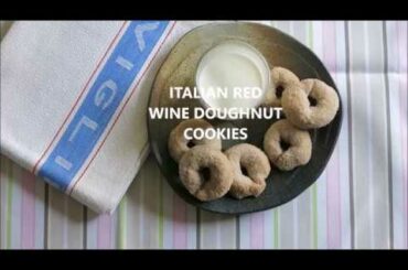 Italian Red Wine Doughnut Cookies