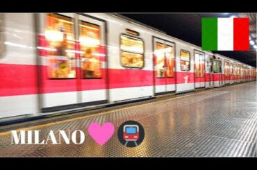 EXPLORING MILAN: Riding the beautiful SUBWAY (metro or underground), ITALY