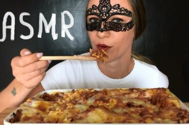 ASMR CHEESY LASAGNA BOLOGNESE | ITALIAN FOOD (Eating Show) Mukbang