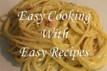 Simple Italian Recipe - Spaghetti Alla Carbonara