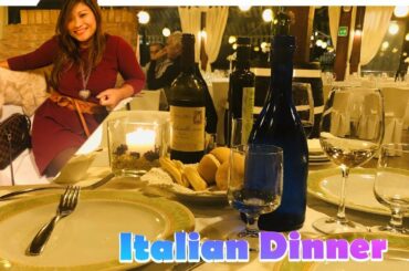 MY LIFE IN ITALY:DINNER WITH US/ITALIAN DINNER AT OUR FAVE. RESTO