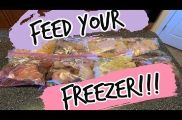 SHELF FREEZER COOKING || FREEZER MEALS FROM THE PANTRY & FRIDGE - WITHOUT SPENDING EXTRA MONEY 😱
