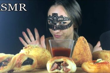 ASMR FRIED ITALIAN FOOD (Pizza Fritta, Panino Napoletano, Crocchette) Eating Sounds   NO TALKING