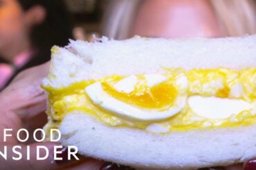 The Fluffiest Japanese Egg Salad Sandos Are Sold In This Tiny NYC Shop | Line Around The Block
