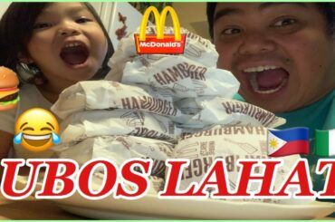 10 MCDONALDS BURGER IN 5 MINUTES /SPEED EATING CHALLENGE | BUHAY SA ITALY
