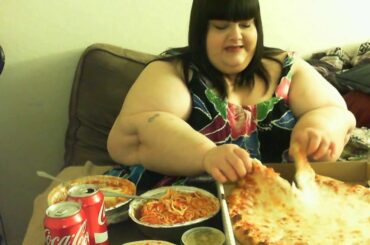 Italian Feast Mukbang with Candy (Eating Show)