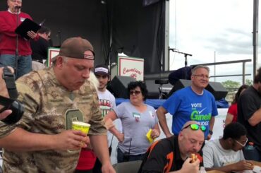 Pizza eating contest at Stark County Italian American Festival