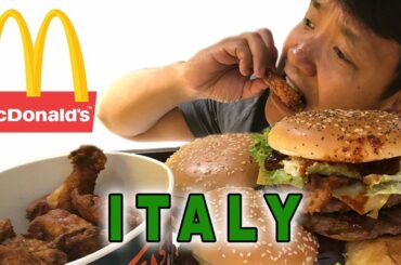 Trying McDonald's in ROME ITALY!