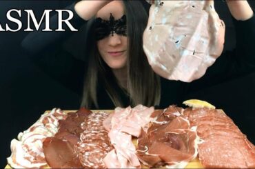 ASMR ITALIAN SAUSAGE (Ham, Mortadella, Pancetta, Salami) Eating Show *Mukbang