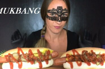 ASMR HOT DOG MUKBANG (Eating Sounds) Eating Show 먹방