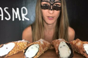 ASMR CANNOLI | ITALIAN DESSERT FROM SICILY (Eating Sounds) Eating Show MUKBANG 먹방
