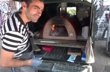 Italian street food made from a Brustics Maximus oven in Whitechapel Shoreditch!