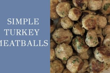 Cooking With J | Making Simple Turkey Meatballs