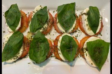 Italian Caprese Salad | Tomato & Mozzarella / Super Easy Recipe