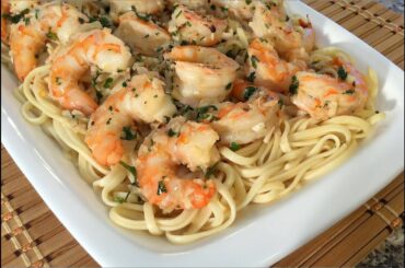 How To Make Shrimp Scampi-Linguine Pasta-Italian Food Recipes