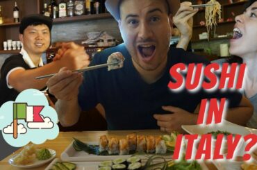 Eating SUSHI in ITALY! Comiendo SUSHI en ITALIA! | NomadIN' Vittorio Veneto