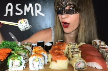 ASMR MUKBANG SUSHI PLATTER (Eating Sounds) NO TALKING