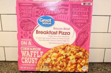 Great Value (Walmart) Bacon Blast Breakfast Pizza on a Cinnamon Waffle Crust Review