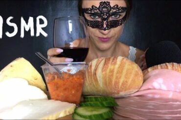 ASMR SANDWICH MORTADELLA WITH MOZZARELLA CHEESE MUKBANG 먹방 (Eating Sounds) NO TALKING