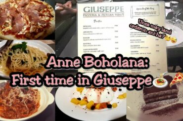 Giuseppe in Panglao, Bohol 🌏 | First Time | Italian Food Mukbang | Anne Boholana ❤