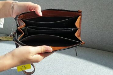 Carro Positano Italy Leather Brown Wallet, IminGlobal