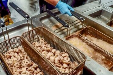 Italy Street Food. Feast of Fried Fishes