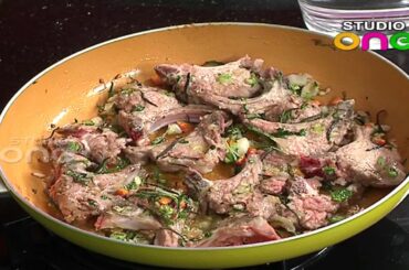 Lamb Chops With Apple Cinnamon Sauce Recipe | Italian Foods | Studio One Vantillu
