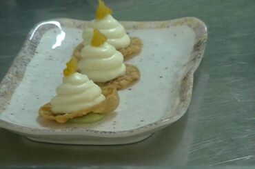 Eating desserts in Ischia,Italy.