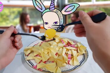 [Holo Meal] Paper food at Italian Restaurant! | ASMR Eating Sounds No Talk