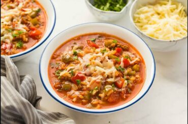 Stuffed Pepper Soup | The Recipe Rebel