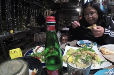 Arrival Night Walk Pizza in Naples Italy