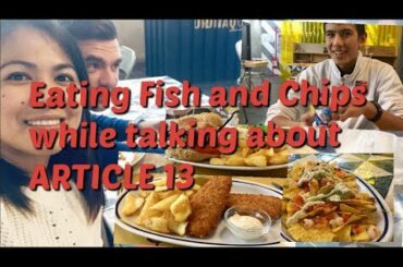Eating Fish and Chips | Italian Filipina Relationship | Dinner with my boyfriend and nephew