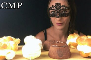 ASMR NUTELLA CUPCAKE, MARSHMELLOW & CREAM SANDWICH (Eating Sounds) Mukbang 먹방