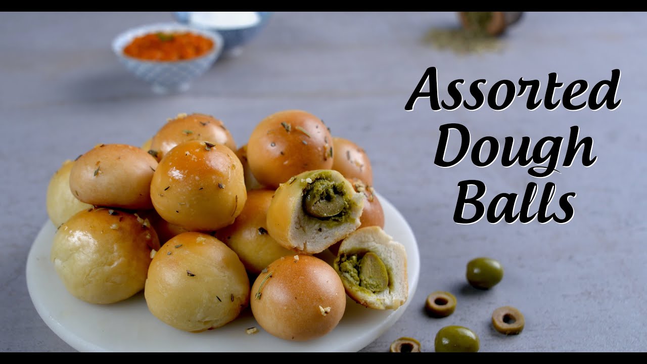 Assorted Dough Balls | Baked Dough Balls Recipe | Italian Snack Recipe By Krishna Bhuptani Assorted Dough Balls | Baked Dough Balls Recipe | Italian Snack Recipe By Krishna Bhuptani