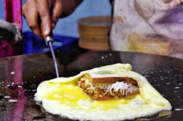 Roadside Delicious Omelette Sandwich & Cheese Egg Kofta | Egg Street Food | Indian Street Food